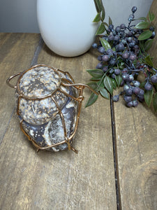 Natural Agate Geode box - jewelry box, trinket box or display piece