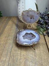 Load image into Gallery viewer, Natural Agate Geode box - jewelry box, trinket box or display piece