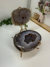 Load image into Gallery viewer, Natural Agate Geode box - jewelry box, trinket box or display piece