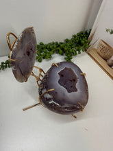 Load image into Gallery viewer, Natural Agate Geode box - jewelry box, trinket box or display piece
