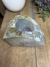 Load image into Gallery viewer, Natural Agate Tea Light Candle Holder – Crystal Home Décor &amp; Gift
