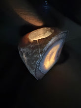 Load image into Gallery viewer, Natural Agate Tea Light Candle Holder – Crystal Home Décor &amp; Gift