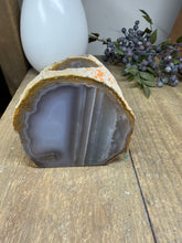 Load image into Gallery viewer, Natural Agate Tea Light Candle Holder – Crystal Home Décor &amp; Gift