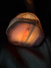 Load image into Gallery viewer, Natural Agate Tea Light Candle Holder – Crystal Home Décor &amp; Gift