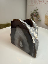 Load image into Gallery viewer, Natural Agate Tea Light Candle Holder – Crystal Home Décor &amp; Gift