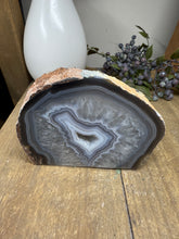 Load image into Gallery viewer, Natural Agate Tea Light Candle Holder – Crystal Home Décor &amp; Gift