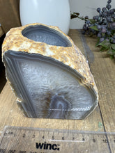 Load image into Gallery viewer, Natural Agate Tea Light Candle Holder – Crystal Home Décor &amp; Gift