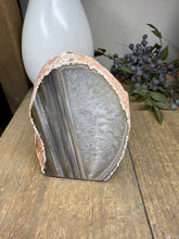 Load image into Gallery viewer, Natural Agate Tea Light Candle Holder – Crystal Home Décor &amp; Gift