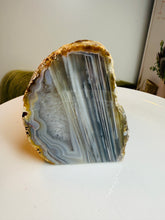 Load image into Gallery viewer, Natural Agate Tea Light Candle Holder – Crystal Home Décor &amp; Gift