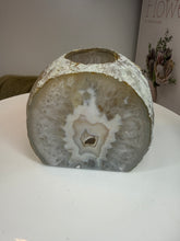 Load image into Gallery viewer, Natural Agate Tea Light Candle Holder – Crystal Home Décor &amp; Gift