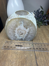 Load image into Gallery viewer, Natural Agate Tea Light Candle Holder – Crystal Home Décor &amp; Gift