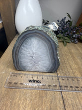 Load image into Gallery viewer, Natural Agate Tea Light Candle Holder – Crystal Home Décor &amp; Gift