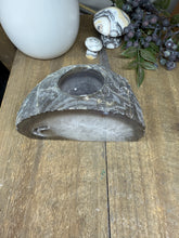 Load image into Gallery viewer, Natural Agate Tea Light Candle Holder – Crystal Home Décor &amp; Gift