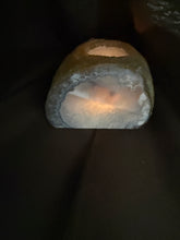 Load image into Gallery viewer, Natural Agate Tea Light Candle Holder – Crystal Home Décor &amp; Gift