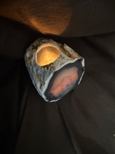 Load image into Gallery viewer, Natural Agate Tea Light Candle Holder – Crystal Home Décor &amp; Gift