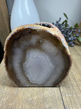 Load image into Gallery viewer, Natural Agate Tea Light Candle Holder – Crystal Home Décor &amp; Gift