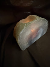 Load image into Gallery viewer, Natural Agate Tea Light Candle Holder – Crystal Home Décor &amp; Gift
