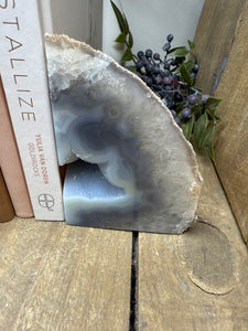 Natural Agate book ends