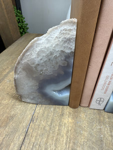 Natural Agate book ends