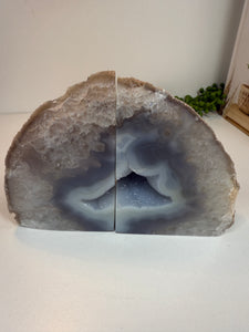 Natural Agate book ends