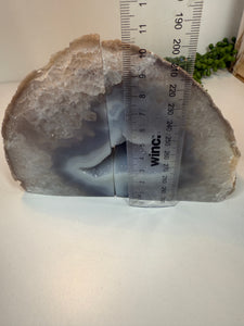 Natural Agate book ends