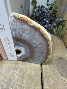 Natural Agate book ends