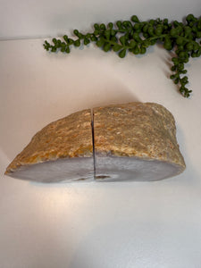Natural Agate book ends