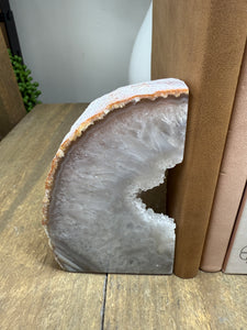 Natural Agate book ends
