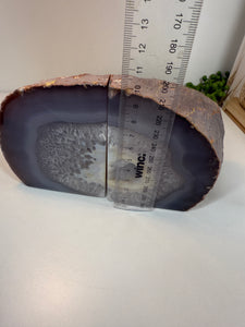 Natural Agate book ends