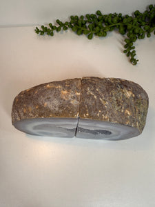 Natural Agate book ends