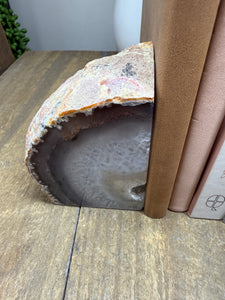 Natural Agate book ends