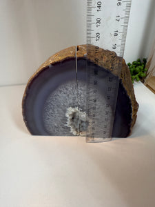 Natural Agate book ends