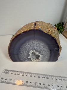 Natural Agate book ends