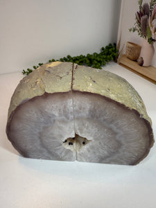 Natural Agate book ends