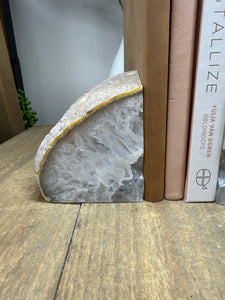 Natural Agate book ends