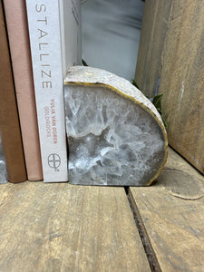 Natural Agate book ends