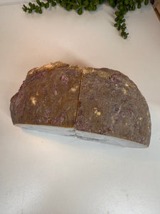 Natural Agate book ends