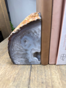 Natural Agate book ends