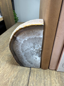 Natural Agate book ends