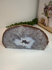 Natural Agate book ends