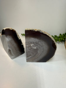 Natural Agate book ends
