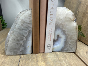 Natural Agate book ends