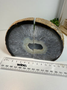 Natural Agate book ends
