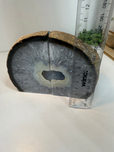 Natural Agate book ends