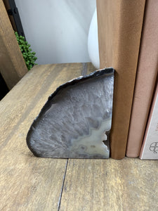 Natural Agate book ends