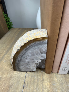 Natural Agate book ends