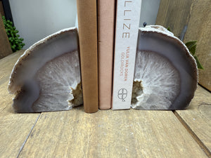 Natural Agate book ends
