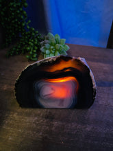 Load image into Gallery viewer, Natural Agate tea light Candle Holder (natural stone / crystal), home decor