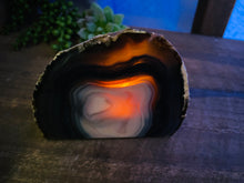 Load image into Gallery viewer, Natural Agate tea light Candle Holder (natural stone / crystal), home decor