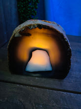 Load image into Gallery viewer, Natural Agate tea light Candle Holder (natural stone / crystal), home decor